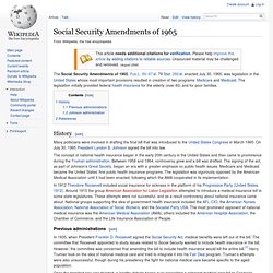 Social Security Amendments of 1965