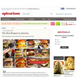 America's Top-Rated Burgers at Epicurious.com