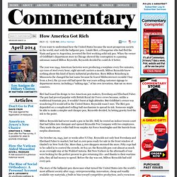 « How America Got Rich Commentary Magazine