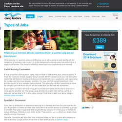 Summer Jobs in America, American Summer Camps Jobs for 2014