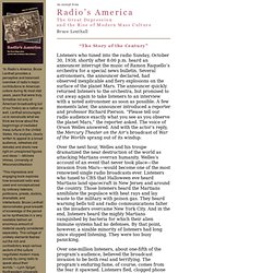 Radio's America: The Great Depression and the Rise of Modern Mass Culture by Bruce Lenthall, an excerpt