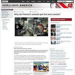World News America - Why do Finland's schools get the best results?