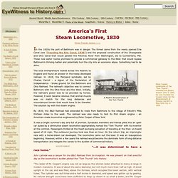 America's First Steam Locomotive, 1830