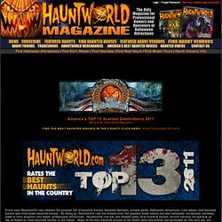 America's Best 13 Haunted Houses ranked by HauntedHouseMagazine.com