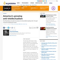 America's growing anti-intellectualism