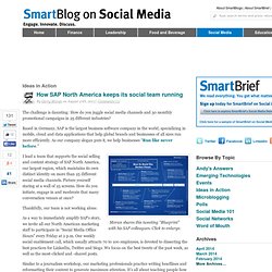 SAP et les media sociaux
