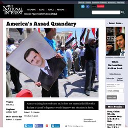 America's Assad Quandary