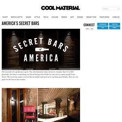 America's Secret Bars and Hidden Modern Speakeasies