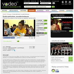 Documentaire Ecoles américaines, nouvelles tendances France 3 – TV5monde+documentaire.