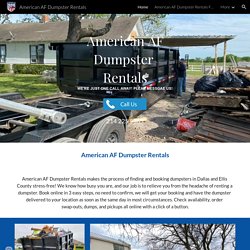 American AF Dumpster Rentals