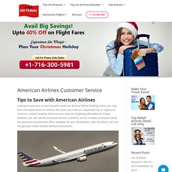 American Airlines Customer Service : +1-716-300-5981