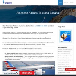 American Airlines Telefono +1-855-948-3805