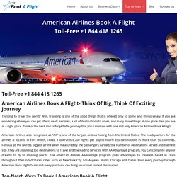 American Airlines Book A Flight