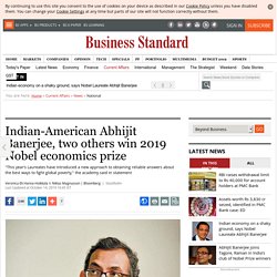 Indian-American Abhijit Banerjee, two others win 2019 Nobel economics prize