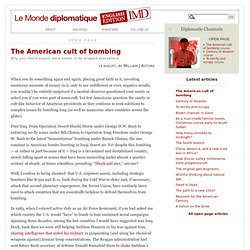 The American cult of bombing