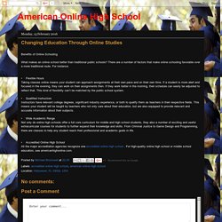 American Online High School: Changing Education Through Online Studies