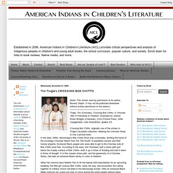 American Indians in Children's Literature (AICL): Tim Tingle's CROSSING BOK CHITTO