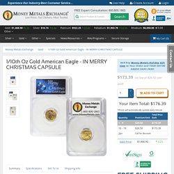 1/10th Oz Gold American Eagle in Merry Christmas Capsule