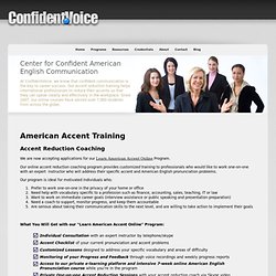 American Accent Training - ConfidentVoice