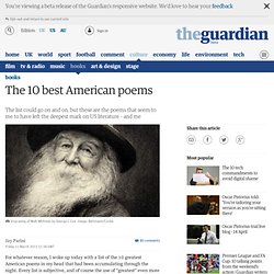 The 10 best American poems