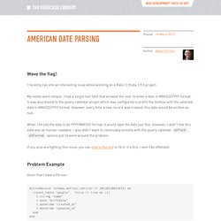 American Date Parsing