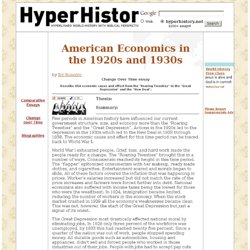 American Economics in the 1920s and 1930s