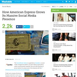 How American Express Grows Its Massive Social Media Presence