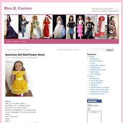 American Girl Doll Flower Dress