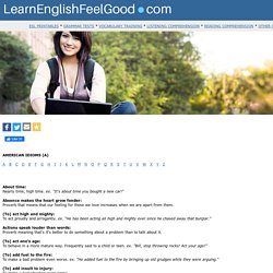 American Idioms (A) - American idioms starting with A
