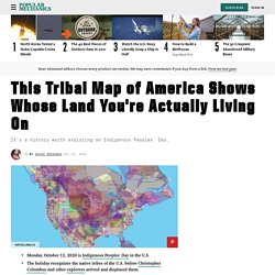 Native American Map - Land Map for Indigenous Peoples Day 2020