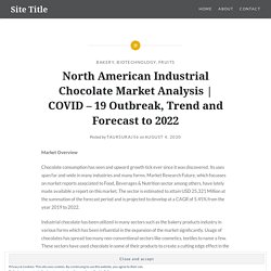 North American Industrial Chocolate Market Analysis