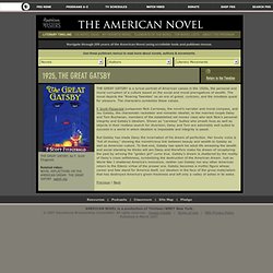 The American Novel . Literary Timeline . Novels . THE GREAT GATSBY