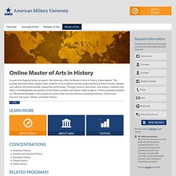 Online Master of Arts in History