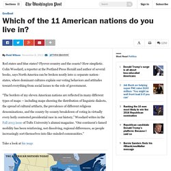 Which of the 11 American nations do you live in? - The Washington Post