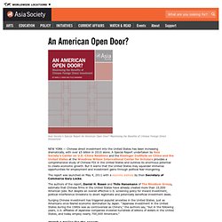 An American Open Door?