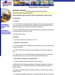 American Spray Fibers, Inc. - Products-Dendramix-Retrofit-Guide Specs