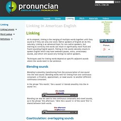 American English Pronunciation: Linking Practice