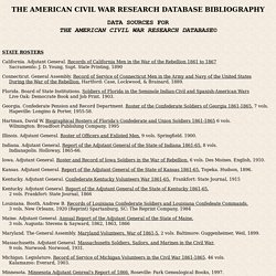 The American Civil War Research Database Bibliography