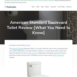 American Standard Boulevard Toilet Review [What You Need to Know]