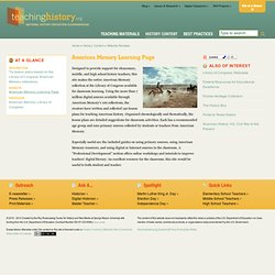 American Memory Learning Page