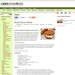 Boston Brown Bread Recipe (American steamed wholegrain molasses bread)
