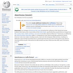 Americana (music) - Wikipedia
