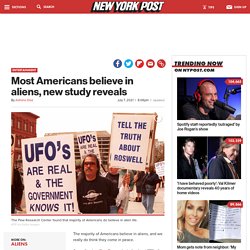 Most Americans believe in aliens, new study reveals