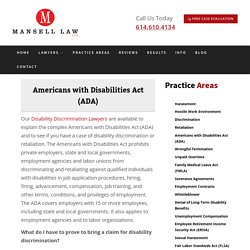Americans with Disabilities Act (ADA) Lawyer Columbus OH - Mansell Law