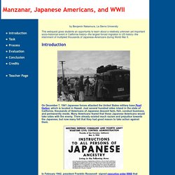 Manzanar, Japanese Americans, and WWII: Introduction