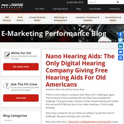 Nano Hearing Aids: The Only Digital Hearing Company Giving Free Hearing Aids For Old Americans