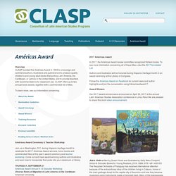 Américas Award @ CLASP, Consortium of Latin American Studies Programs