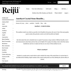 Amethyst Crystal Stone Benefits... – Reiju