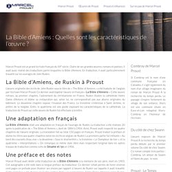 La Bible d'Amiens : les caractéristiques de l'œuvre