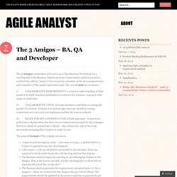The 3 Amigos – BA, QA and Developer